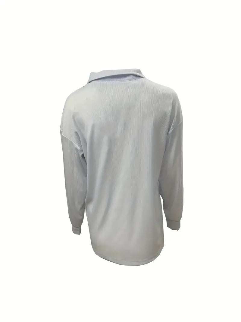 Casual Long Sleeve Button Tunic