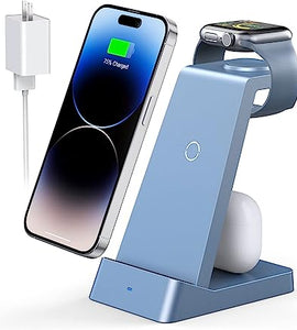 Wireless Charging Station, 18W Fast Wireless Charger for iPhone