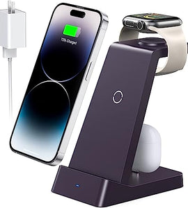 Wireless Charging Station, 18W Fast Wireless Charger for iPhone