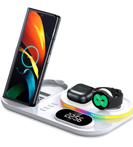 Wireless Charger For Galaxy Watch 4 3 in 1 Qi Wireless Charger Dock 30W Fast Charging Station For Samsung