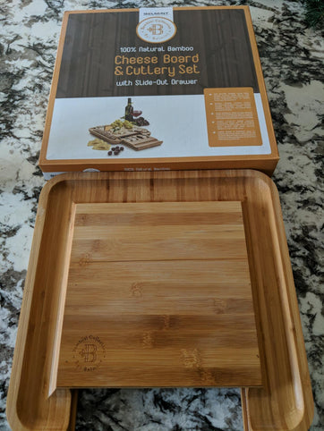 Premium Bamboo Cheese Board Set