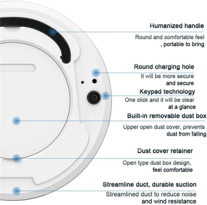 Rechargeable Smart Robot Vacuum and Mop Cleaner