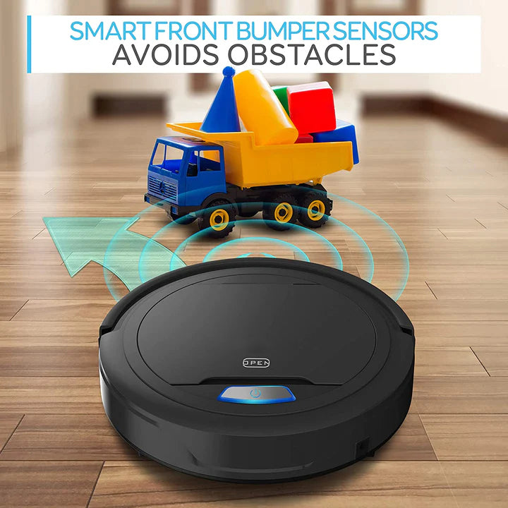 Pure Clean Robot Vacuum Cleaner & Upgraded Lithium Battery 90 Min Run Time