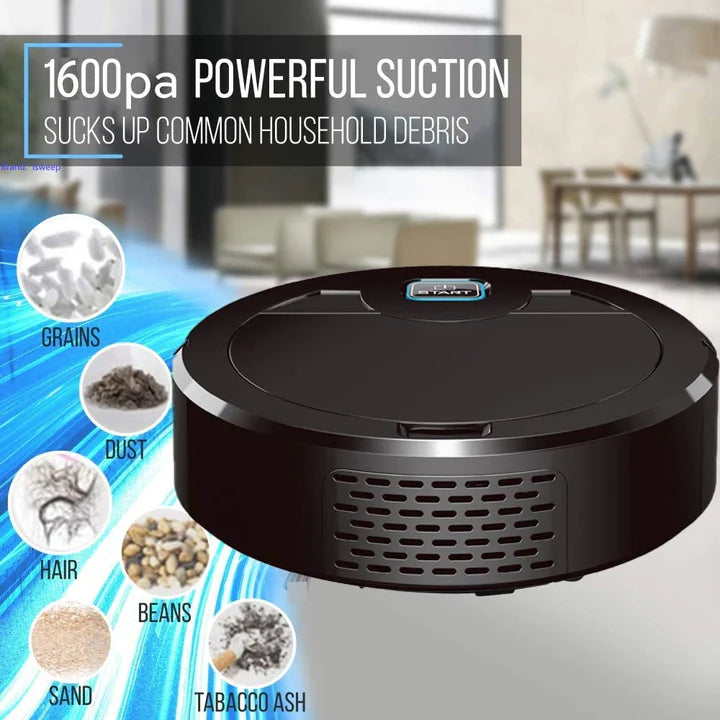 Robot Vacuum Cleaner, 1800Pa Strong Suction, Super Thin Multiple Cleaning Modes Automatic Self-Charging
