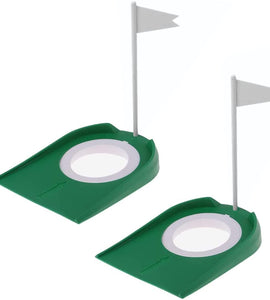 Cup Putting Green Hole Flag Indoor Outdoor Practice Training Aids