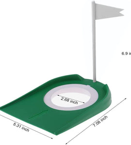 Cup Putting Green Hole Flag Indoor Outdoor Practice Training Aids