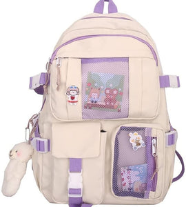 School Supplies Laptop Bookbag, School and College Accessories (Pink)