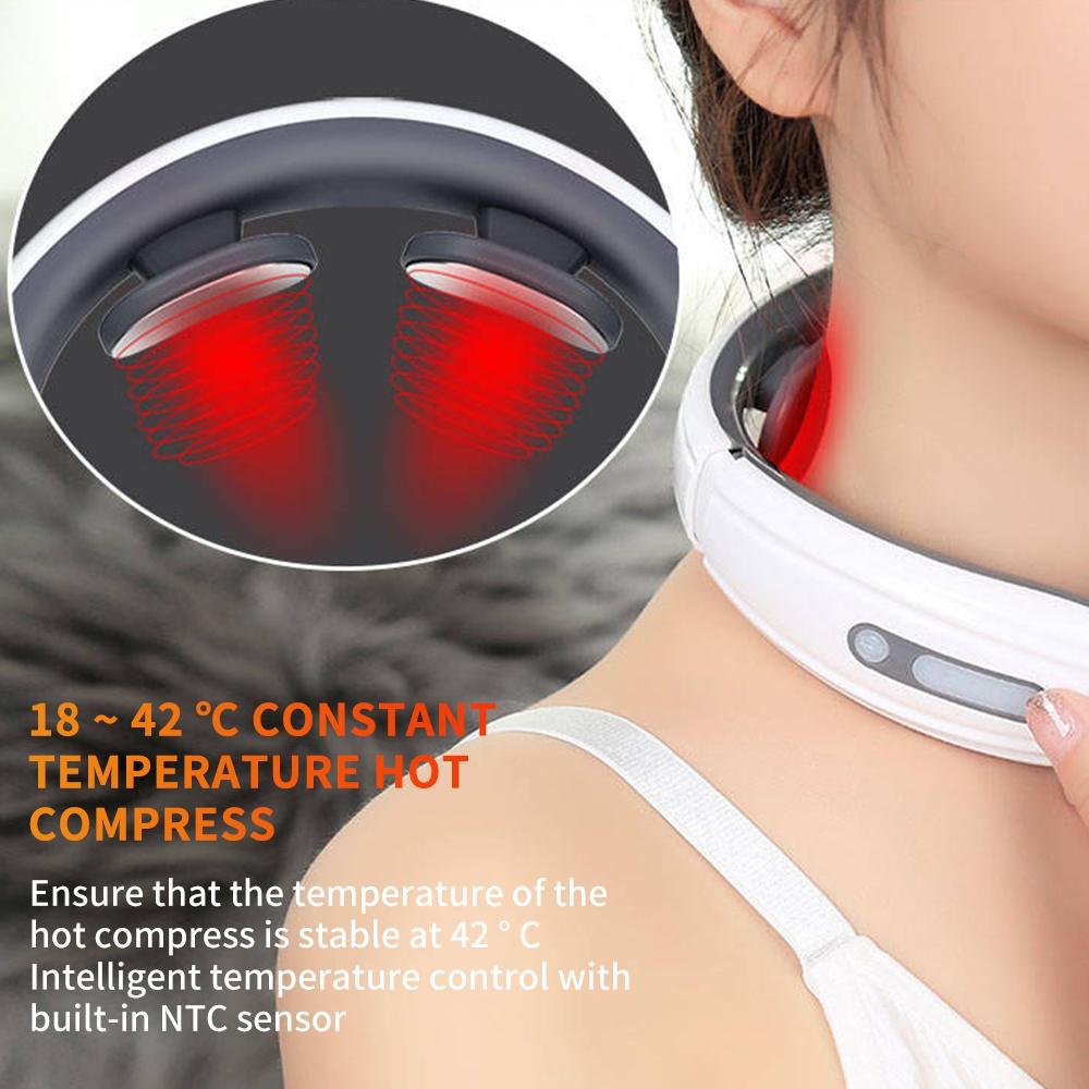 3D Smart Cervical Massager 9 Intensity 6 Modes Neck Massager
