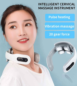 Intelligent 4D Electric Pulse Neck & 6 Modes 15 Levels Portable Cordless Deep Tissue Trigger Point Massager