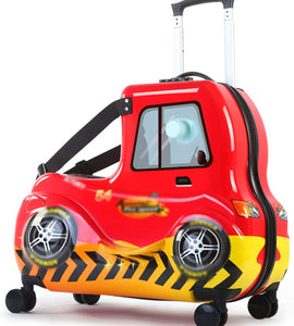 Riding Suitcase Travel Trolley Case Spinner with Wheels