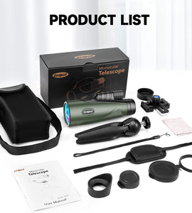 HD Monocular Telescope with Smartphone Adapter