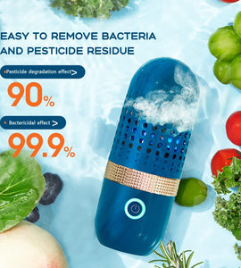 Sliverdew Fruit and Vegetable Cleaner, Portable 4400mah Capsule