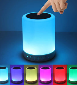 Night Light Bluetooth Speaker With Touch Control