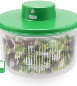 Automatic Compact Salad Cleaner and Spinner, USB Rechargeable