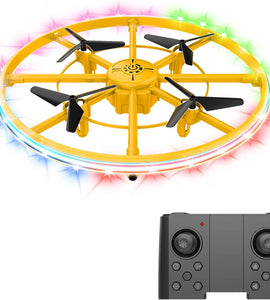 Remote Control Drone with LED Light, Altitude Hold, Headless Mode Safe and Stable Flight, 360° Flips