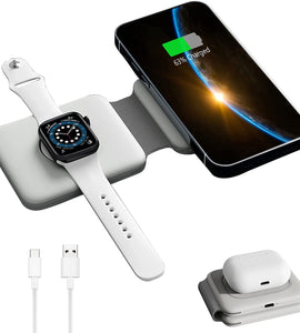 Magnetic Wireless Charger Foldable,18W Fast Mag-Safe Charger