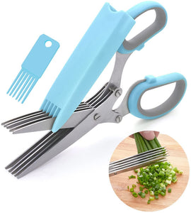 5 Multi Stainless Steel Blades and Safe Cover Kitchen Gadgets Cutter