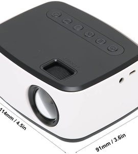 Mini  WiFi Projector HD Zoom Function Video for Kids Cartoon Compatible with Smartphone/Laptop/PC/TV(US)