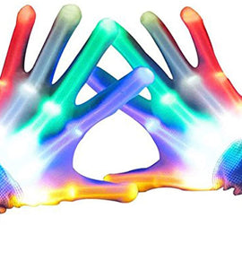 Flashing LED Light Gloves Glow Gloves Autism Toys for Age 3-12 Boys Girls