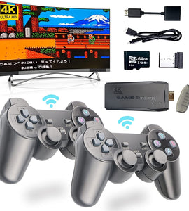 Retro Game Console, Plug and Play Video Games 4K HDMI Output for TV