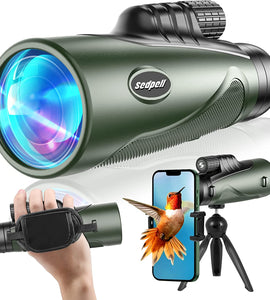 HD Monocular Telescope with Smartphone Adapter