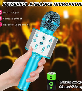 Fun Toys for 4-15 Year Old Girls, Handheld Karaoke Microphone for Kids