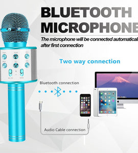 Fun Toys for 4-15 Year Old Girls, Handheld Karaoke Microphone for Kids