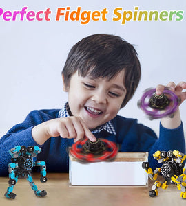 Transformable Fidget Spinners 4 Pcs for Kids and Adults