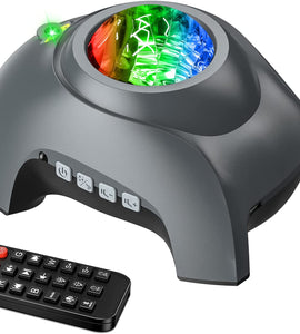 Projector for Bedroom, Bluetooth Speaker and White Noise Aurora Projector