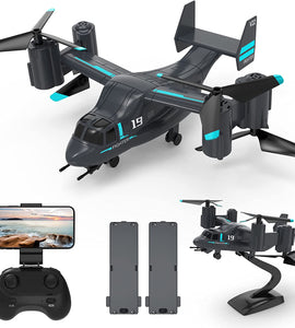 HD Camera for Adults and Kids, Easy & Ready to Fly, 2 Modular Batteries, RC QuadcopterDrones, Great