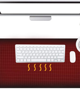 Office Desk Mat,Olidik 3 Speeds Touch Control Warm Big Mouse Pad