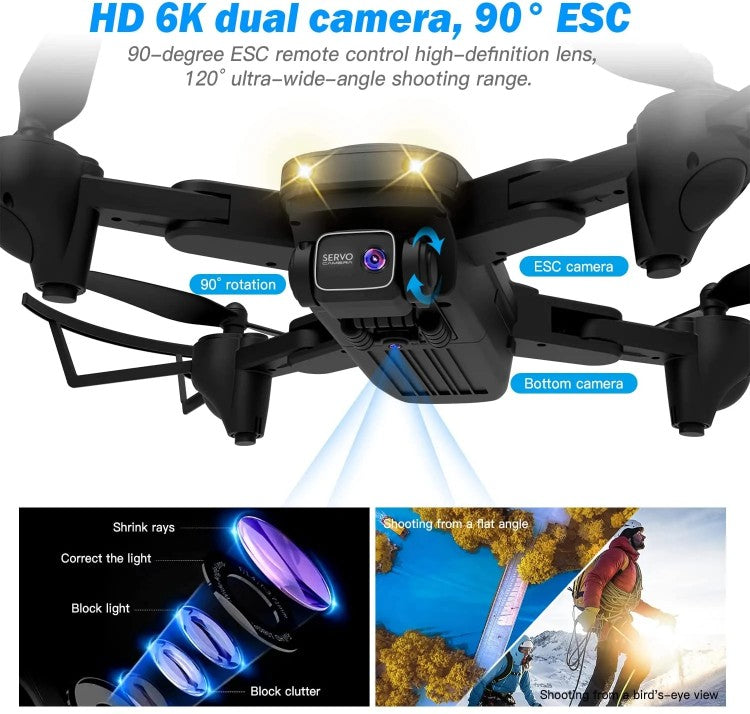 Upgraded Drone with 6K Electronic Camera & Equipped with two Batteries