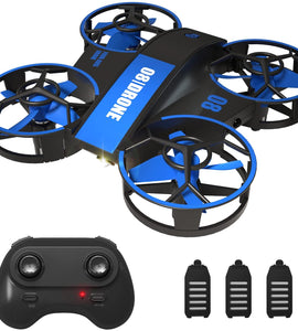 Small RC Quadcopter with 3 Batteries, Hold Height, 3D Flip, Auto Rotating, Headless Mode, 3 Speeds