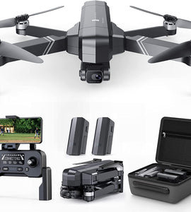 Drones with Camera for Adults, 2-Axis Gimbal 4K EIS Camera, 2 Batteries 56Mins Flight Time