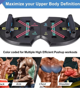 Multi-Functional 20 in 1 Push Up Bar with Resistance Bands, Portable Home