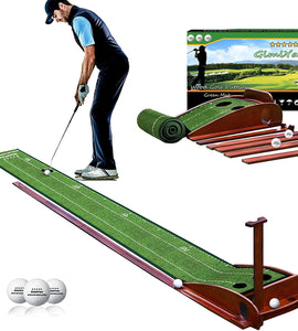 Golf Putting mat Green Indoor and Outdoor with Auto Ball