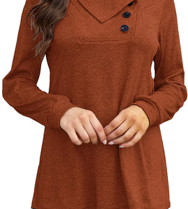 Women's Long Sleeve Cowl Neck Sweater