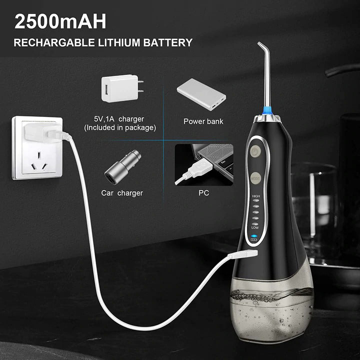 Water Flosser Portable Dental Oral Irrigator with 5 Modes