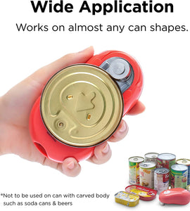 One Touch Can Opener: Open Cans with Simple Press of A Button - Auto Stop As Task Completes