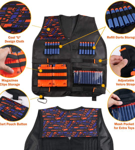 Kids Tactical Vest Kit for Nerf Guns