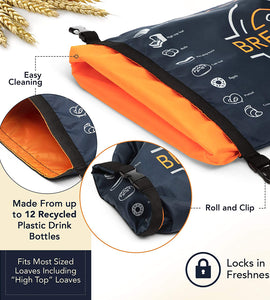 Linen Bread Bag - Reusable freezer bread bag for homemade bread