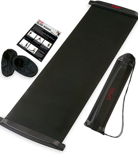 Sliding Booties, Mesh Carrying Bag and Exercise Guide for Low Impact Balance