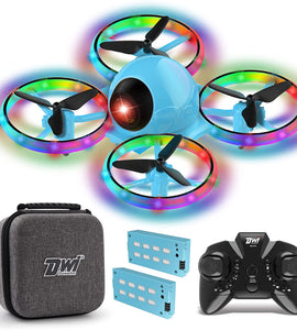 6.3 Inch 10 Minutes Long Flight Time Mini Drone for Kids with Blinking Light