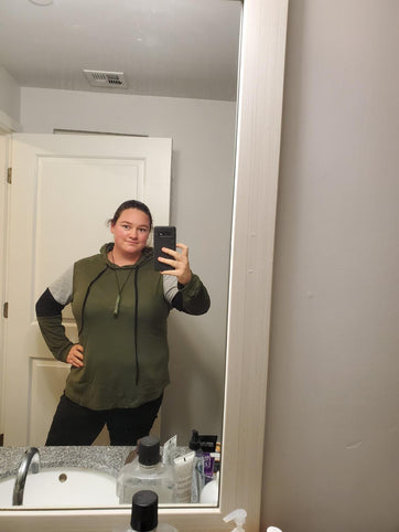 PINKMSTYLE Womens Color Block Hoodie Sweatshirts