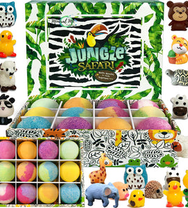 Kids Safe Spa Bath Fizz Balls Kit. Birthday Gifts for Boys, Girls