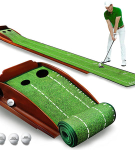 Golf Putting mat Green Indoor and Outdoor with Auto Ball