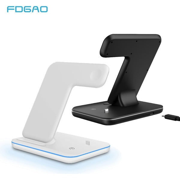 3-In-1 Fast Wireless USB Charging Dock Station for iPhone