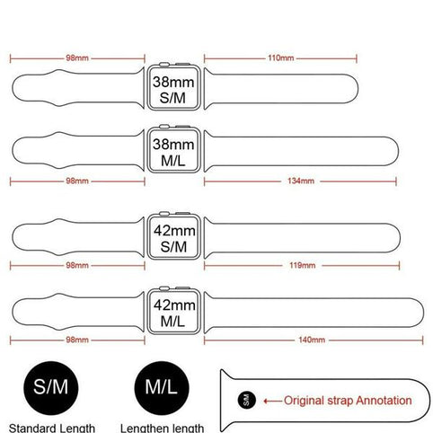 Silicone Strap For Apple Watch