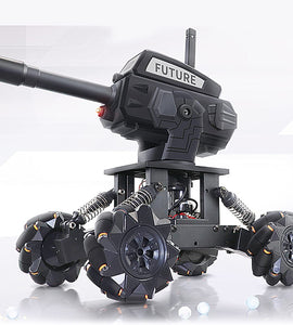 DIY Build Remote Control Tank Kit with 360° Rotate Water Bomber