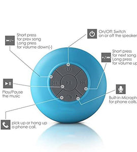 HD Water Resistant Bluetooth 3.0 Shower Speaker